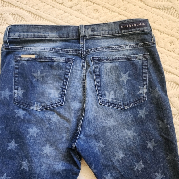 STAR  Patterned Blue Jeans - Picture 15 of 15